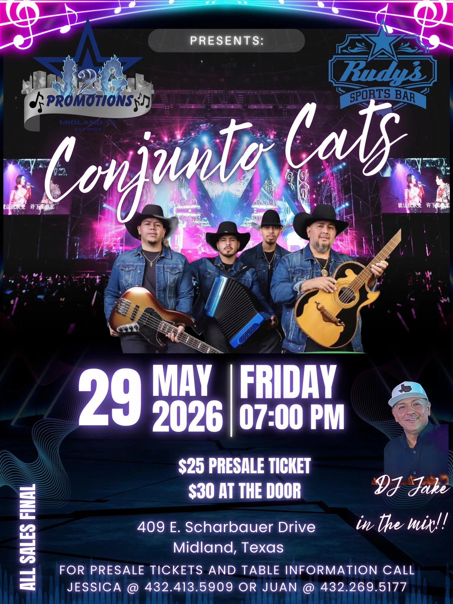 Conjunto Cats LIVE at Rudy’s Bar