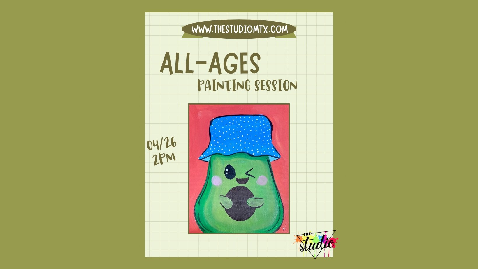 All-Ages Painting Session: Happy Avocado