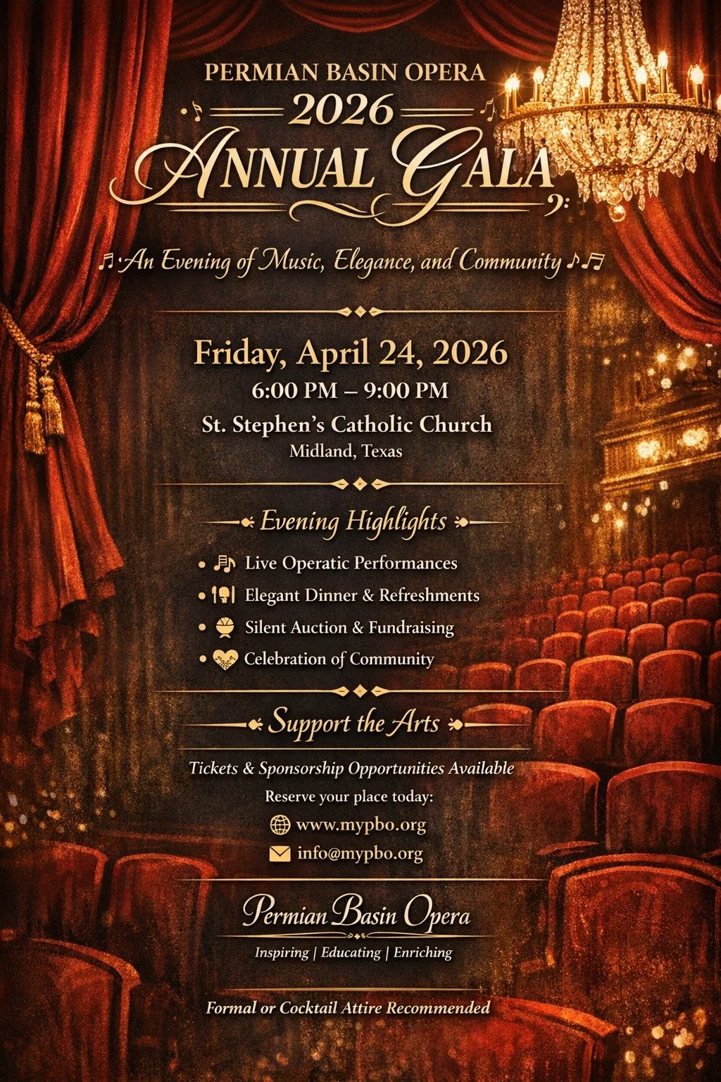 Permian Basin Opera's Gala