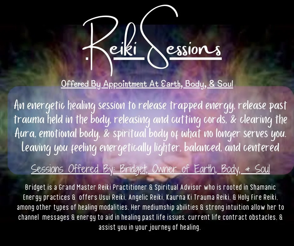Reiki Sessions-By Appointment