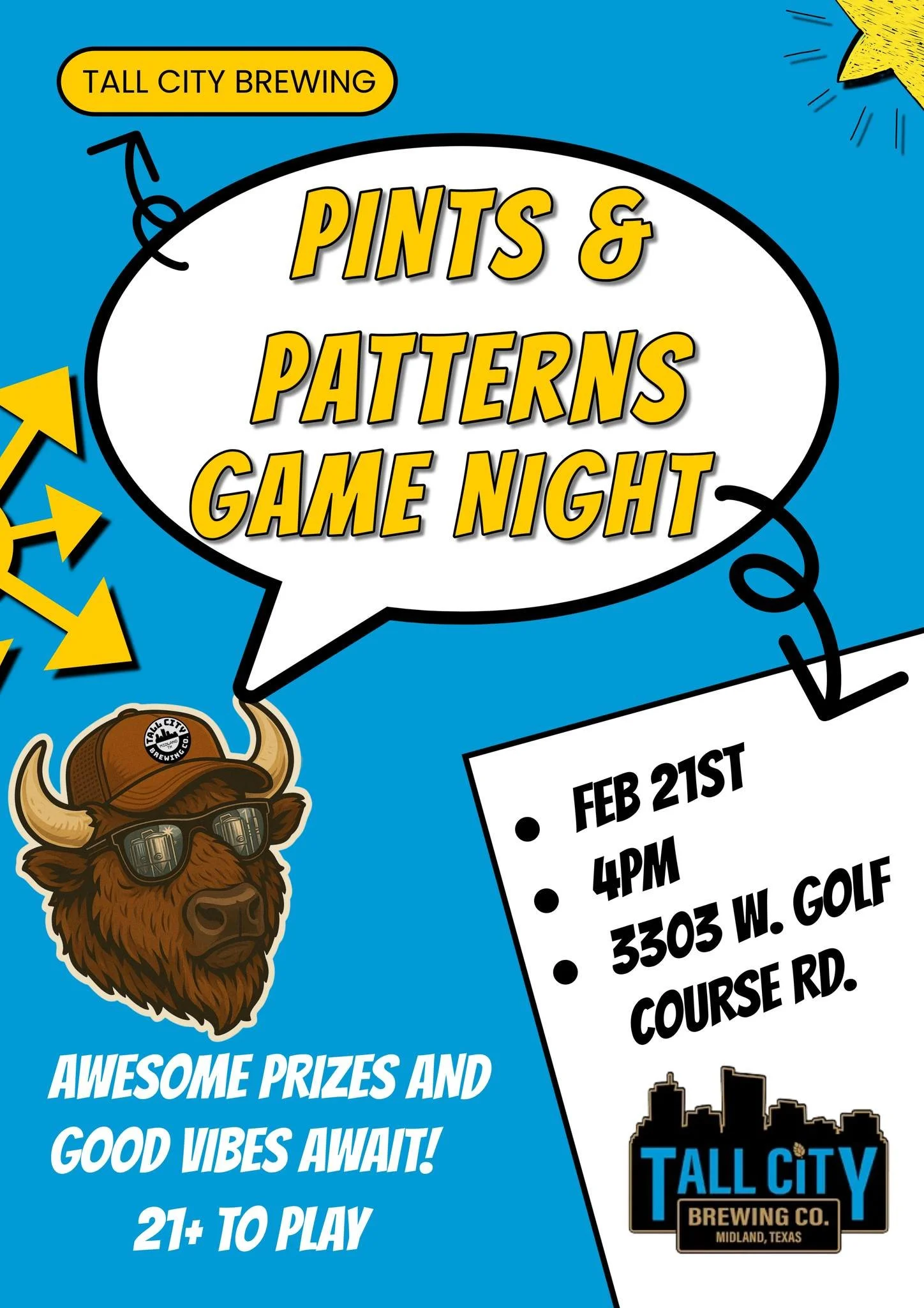 Pints & Patterns Game Night