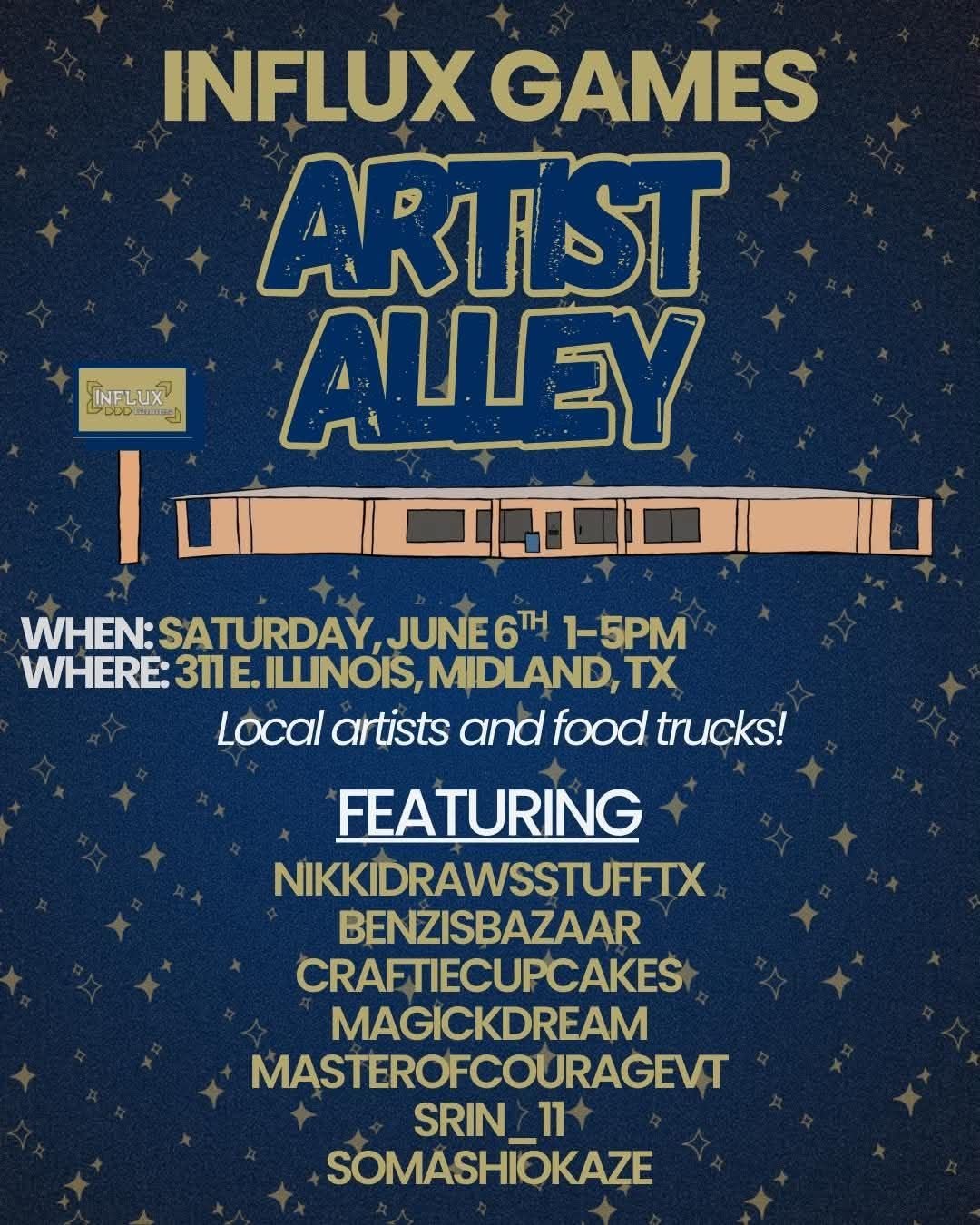 Influx Games' Artist Alley