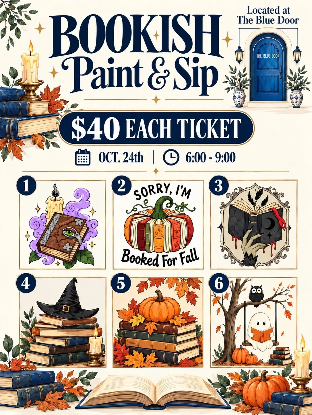 Bookish Sip & Paint