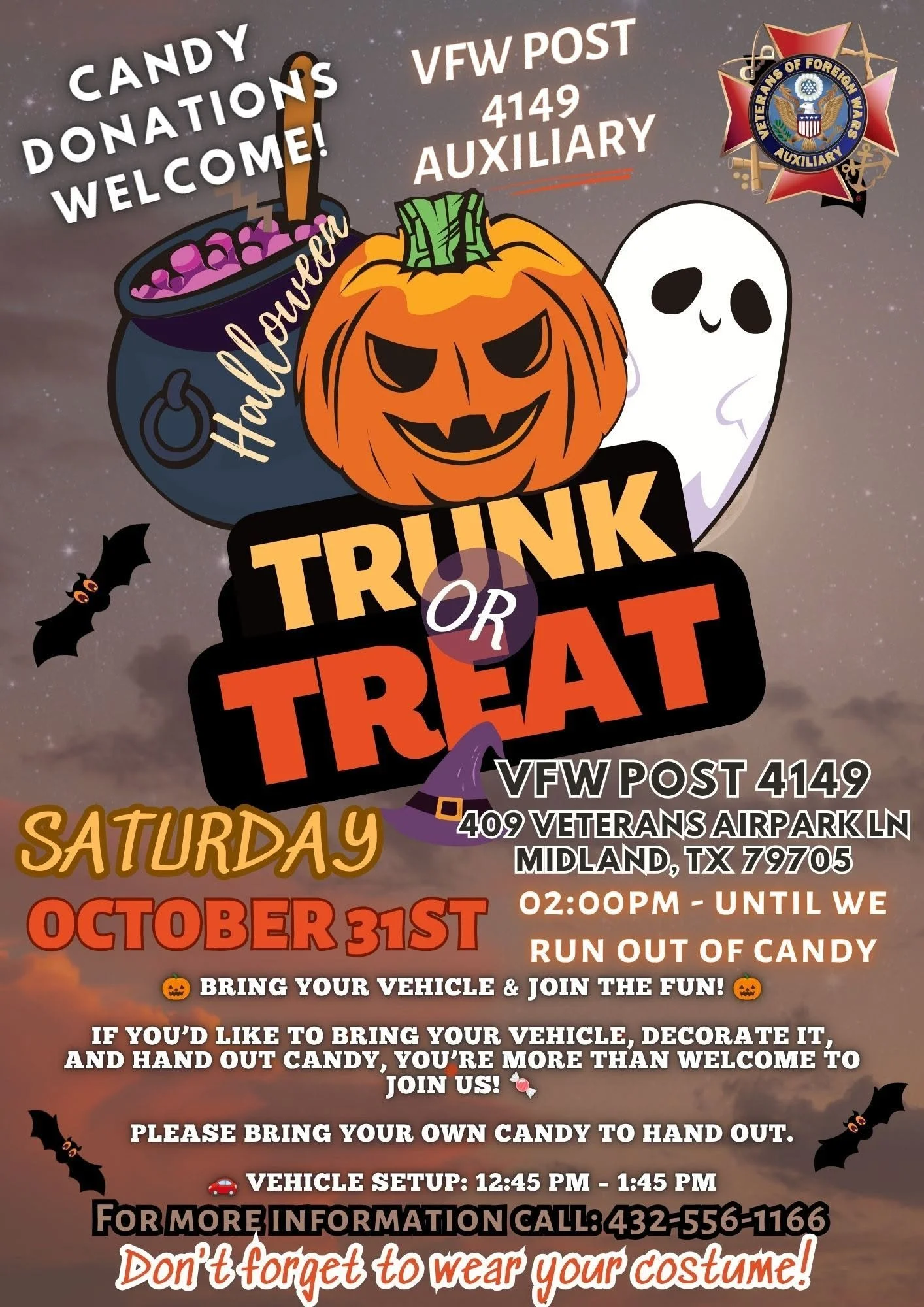 Trunk or Treat at VFW Post 4149