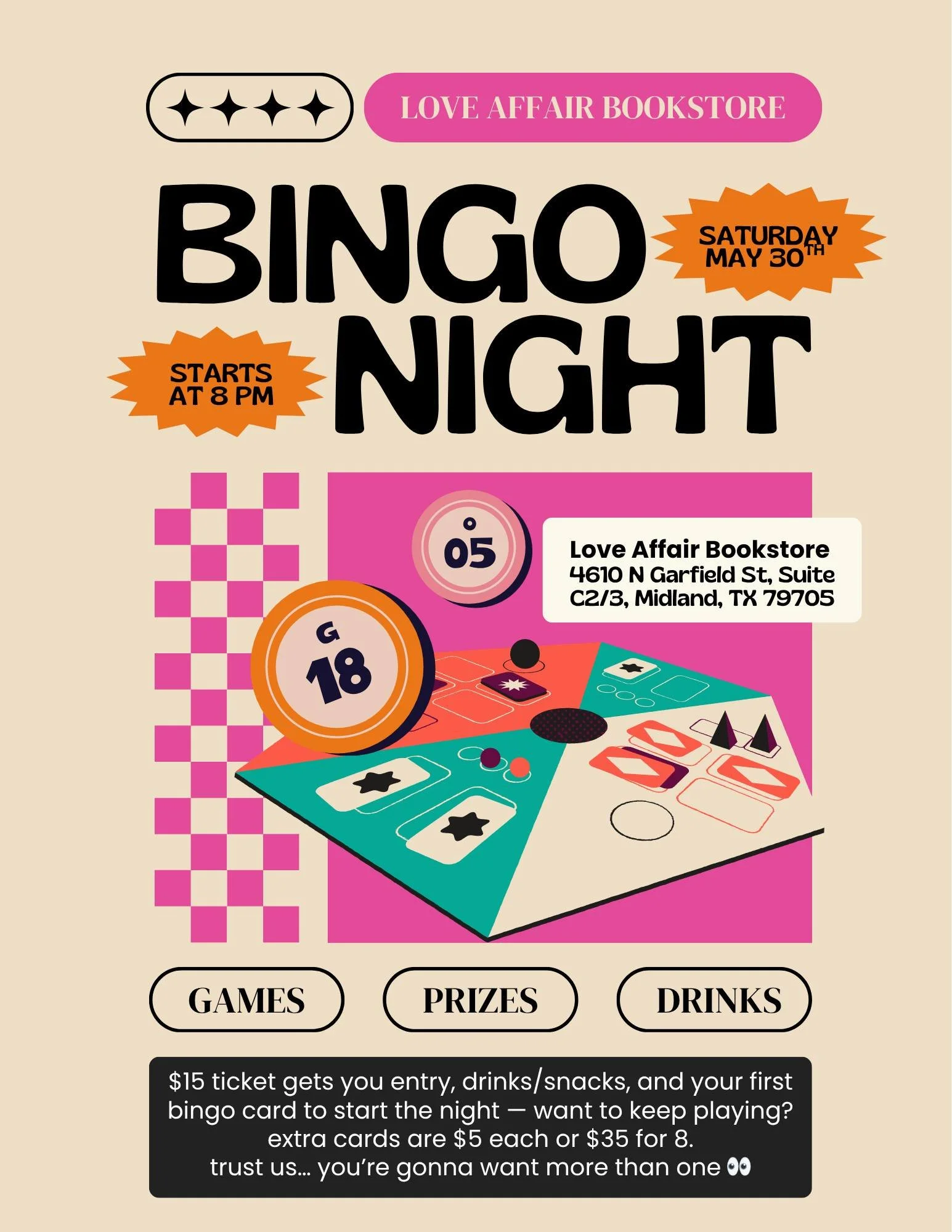 Bookish Bingo Night