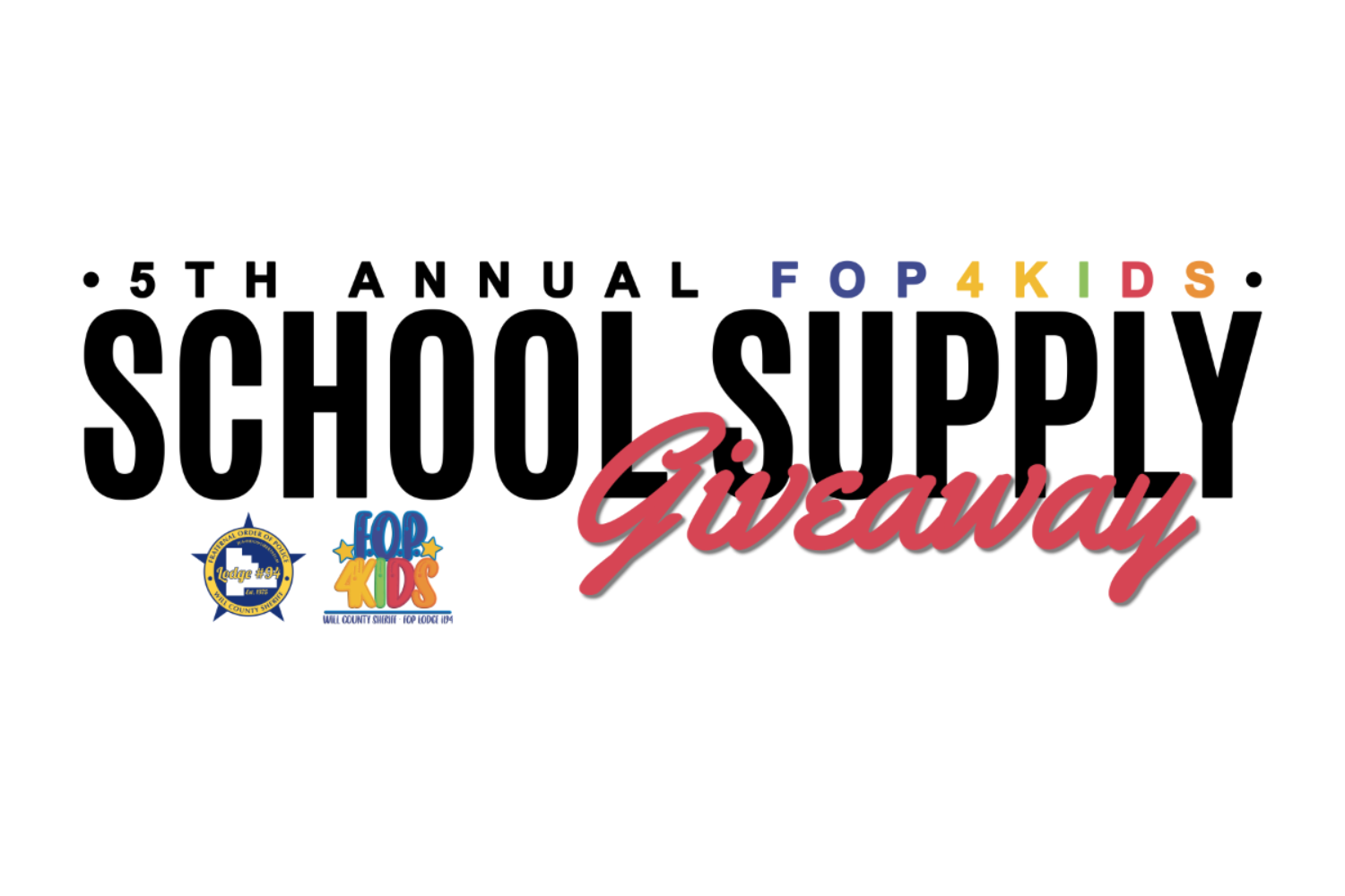 5th Annual FOP4Kids School Supply Giveaway
