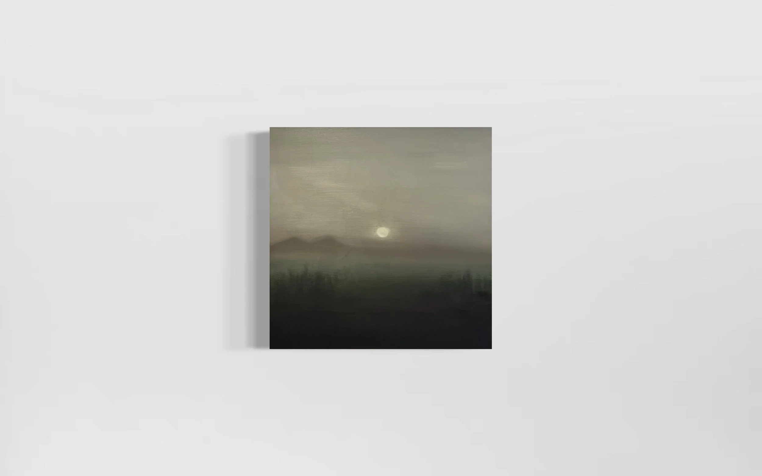 Untitled, oil on wood panel, 18" by 18", 2025