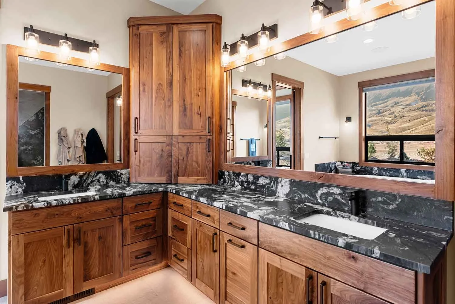 Granite Double Vanity