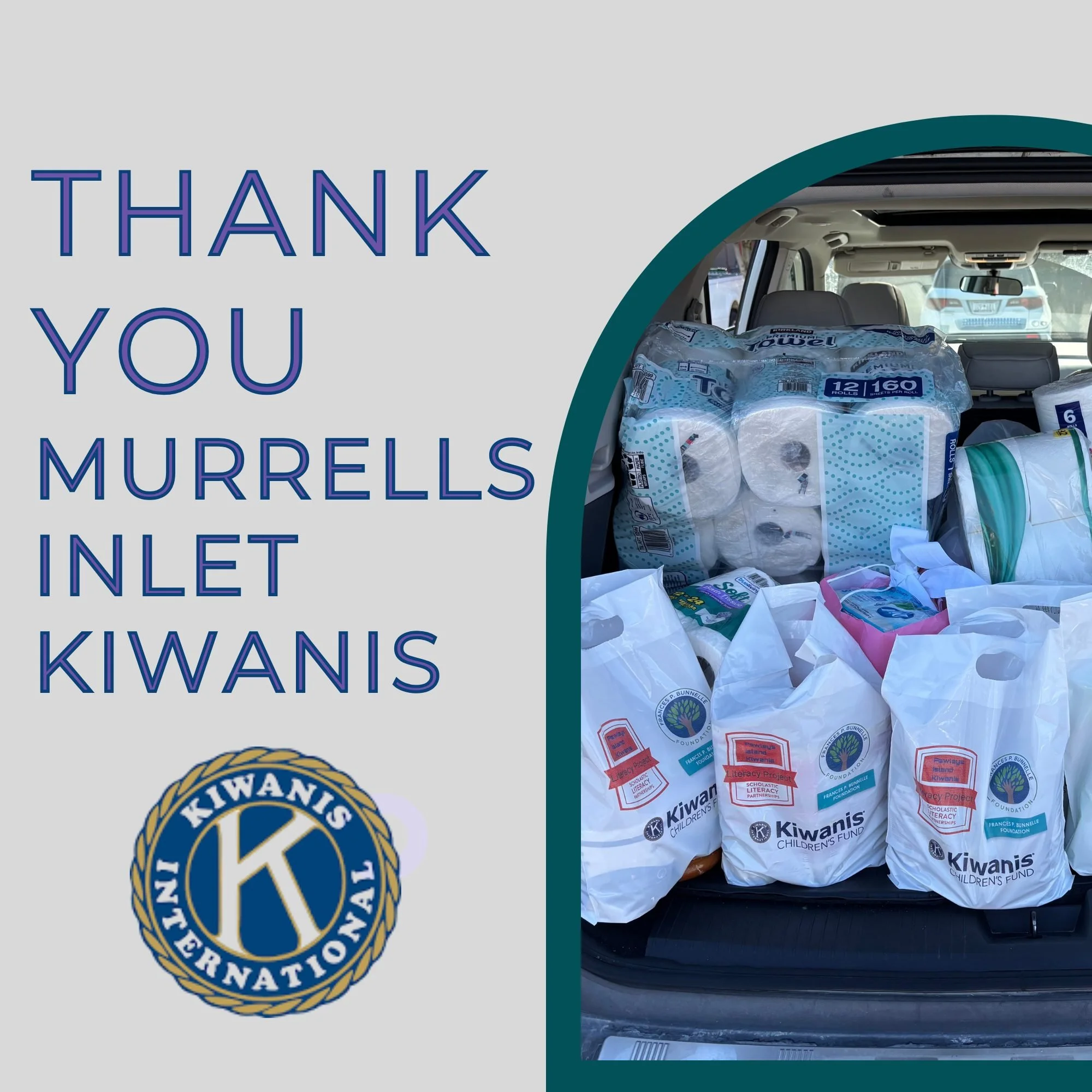We are deeply grateful to the newly formed Kiwanis Club of Murrells Inlet for their generous donation of essential items for our shelter residents. 💙  Thank you for stepping forward in such a big way as you begin your journey of service in our commu