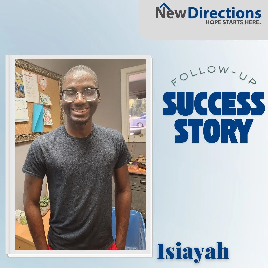 Follow-Up Success Story! We&rsquo;re so proud of Isiayah!  Three years ago, he stayed at our men&rsquo;s shelter with a dream  to go to school and live on his own. Since then, he&rsquo;s worked hard at a local ice cream shop, quickly earning trust as