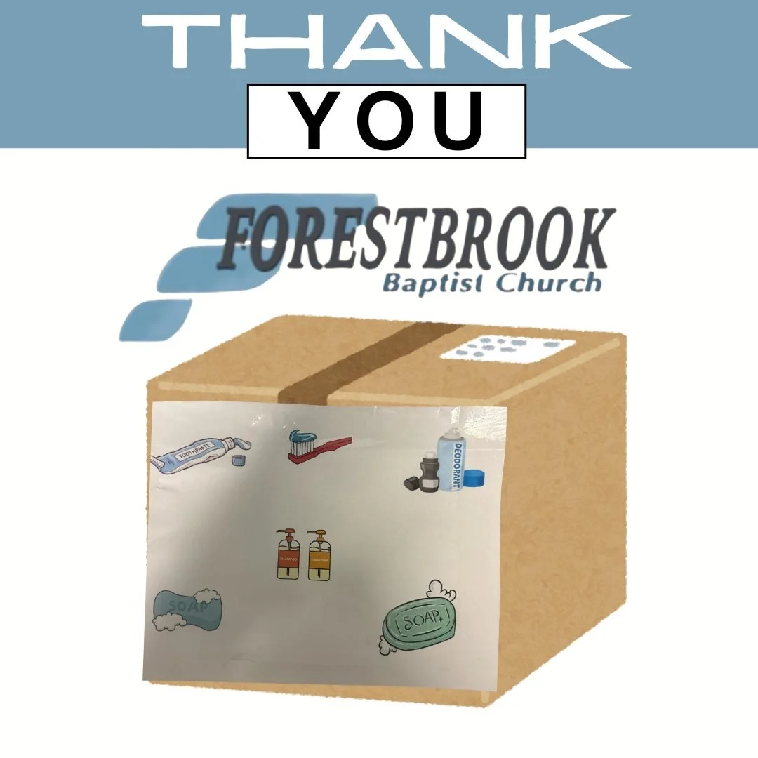 A Heartfelt Thank You to Forestbrook Baptist Church of Conway W.O.W. (Women of the Word) 🙏 We are so grateful for the thoughtful care packages you created for our men's shelter clients, it means the world to those we serve. Your support reminds our 