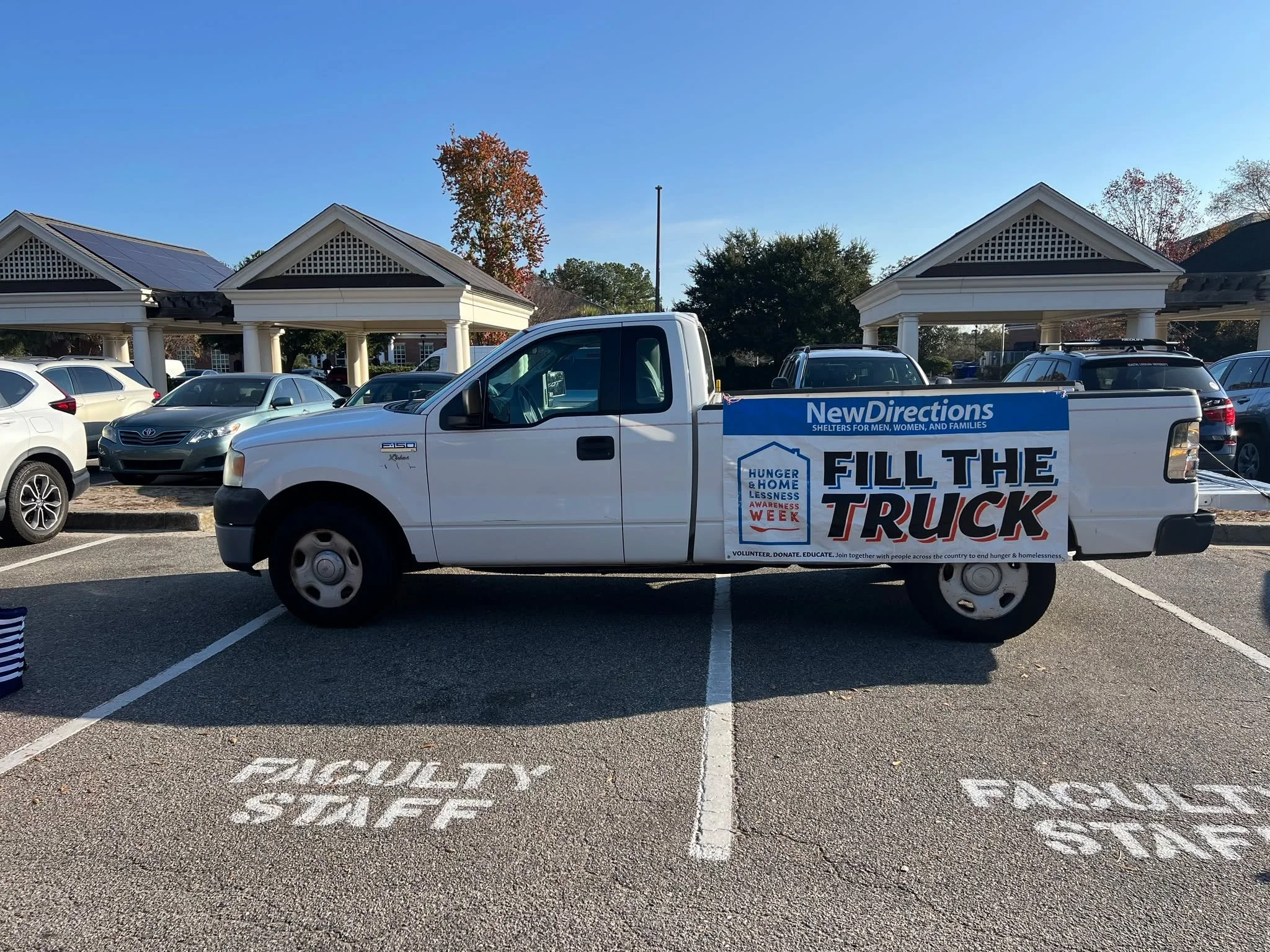 The New Directions truck is on CCU campus right now, parked under the bell tower near Overton Park. We&rsquo;re collecting non-perishable donations and looking to fill the truck today. If you&rsquo;re on or near campus, swing by, drop off items, and 