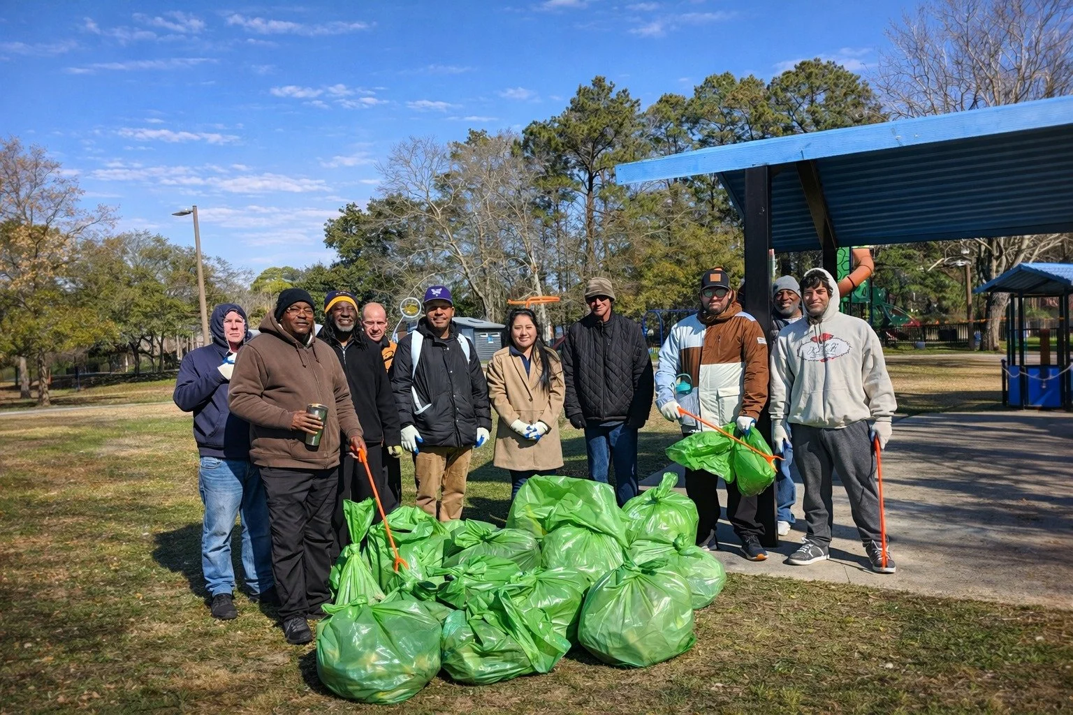 The clients of New Directions Men&rsquo;s Shelter proudly partnered with the Myrtle Beach Chamber of Commerce to help clean up Futrell Park in Myrtle Beach. Our clients showed up to serve, give back, and make a visible difference in our community.