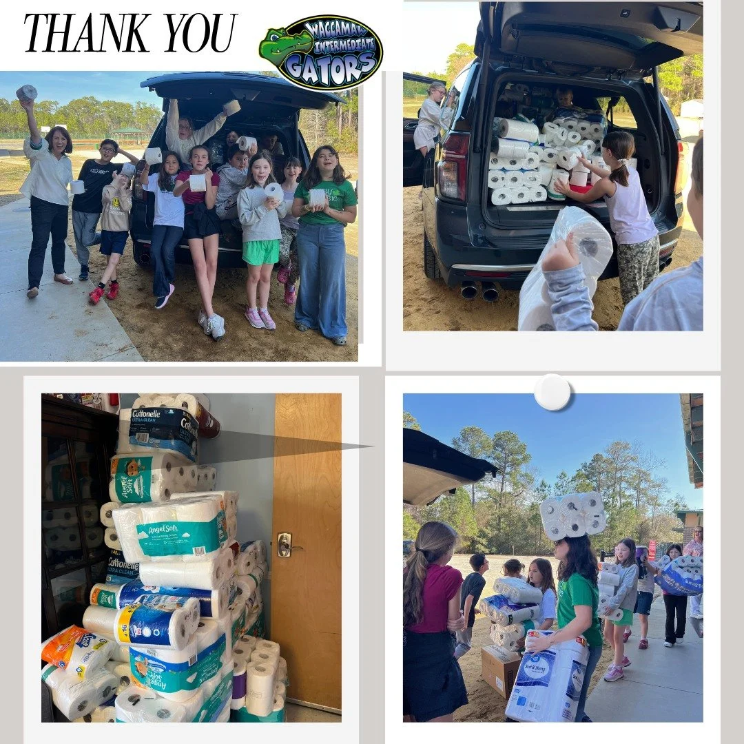 Huge thank you to the students and staff of Waccamaw Intermediate School (WIS), home of the Gators! Through their K-Kids Club, a service leadership program sponsored by the Kiwanis Club of Pawleys Island, these incredible young leaders organized a do