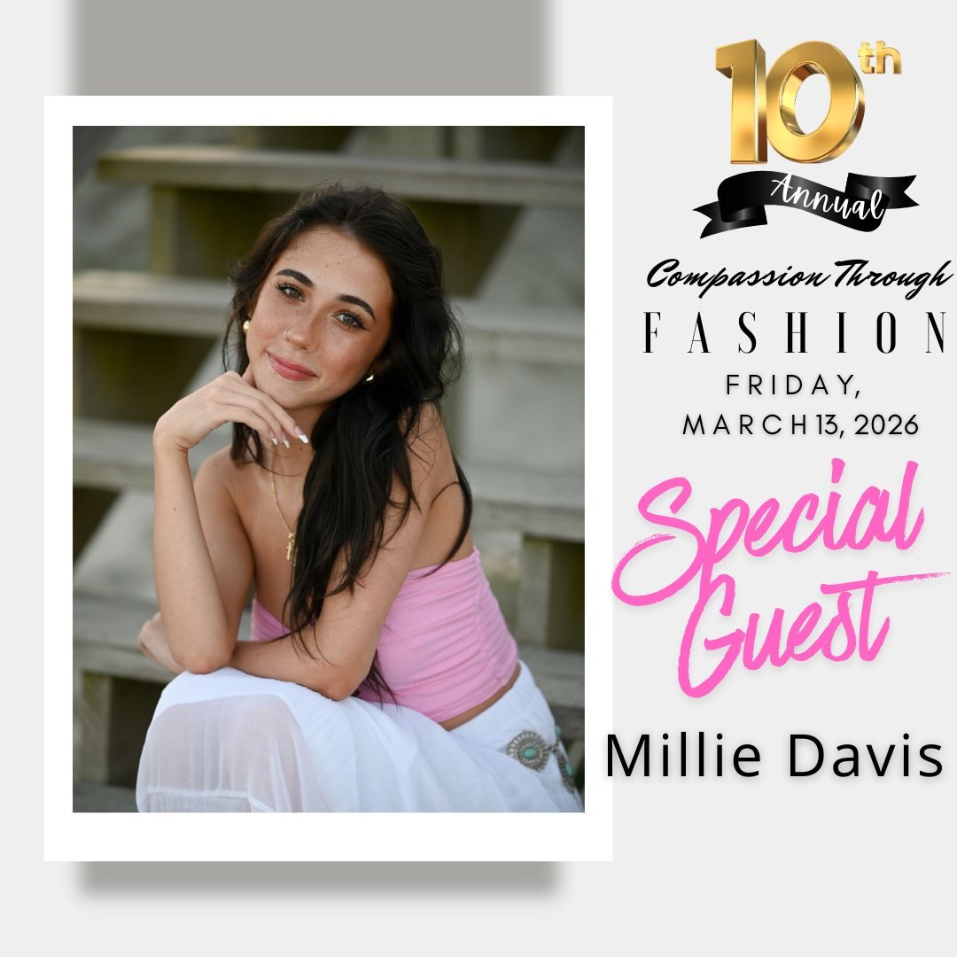 Millie Davis, a powerhouse vocalist based right here in Myrtle Beach, South Carolina, will be lighting up the stage tonight at Compassion Through Fashion! Performing across the Grand Strand since the age of just 14, Millie has captivated audiences ev
