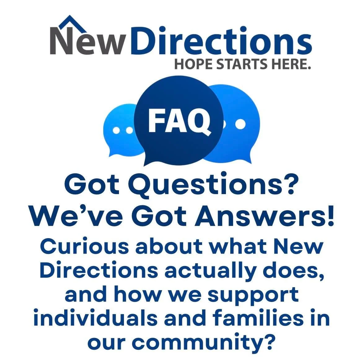 Curious about what New Directions actually does, and how we support individuals and families in our community? From emergency shelter and meals to long-term programs focused on stability and self-sufficiency, our work goes beyond a place to sleep. It