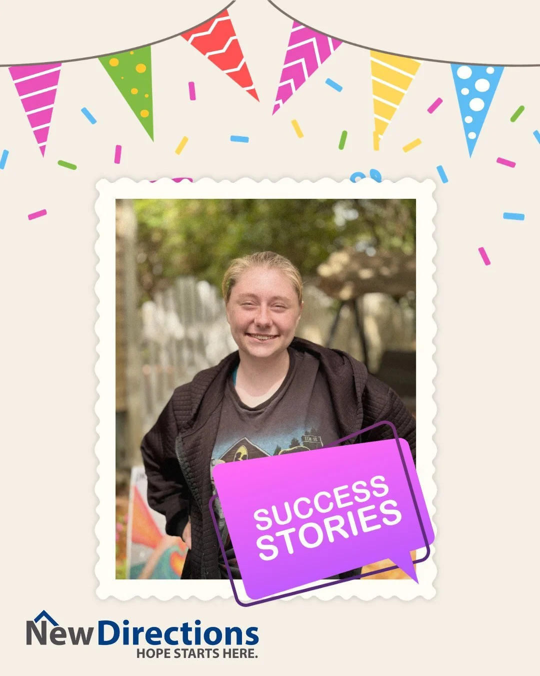 Caitlin, a New Directions women's shelter client, turns 20 tomorrow, and this year, she&rsquo;s celebrating more than just a birthday. Caitlin has started a new job at Hardee&rsquo;s and is preparing to move into her very own place in just a few week