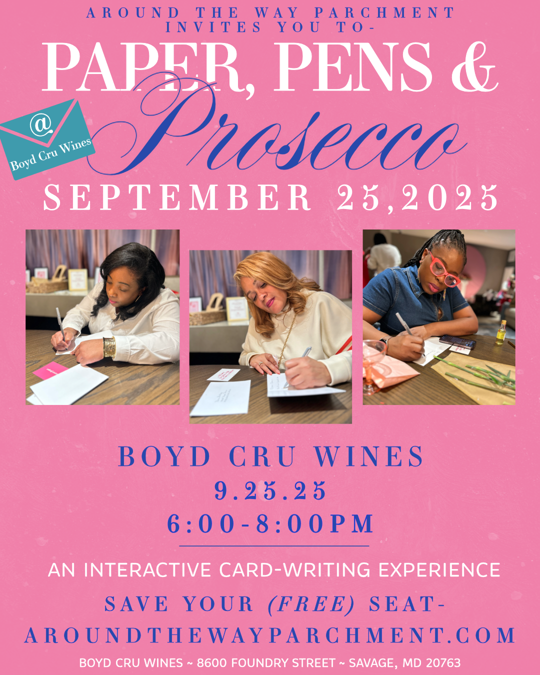 Papers, Pens, & Prosecco - Presented by Around The Way Parchment