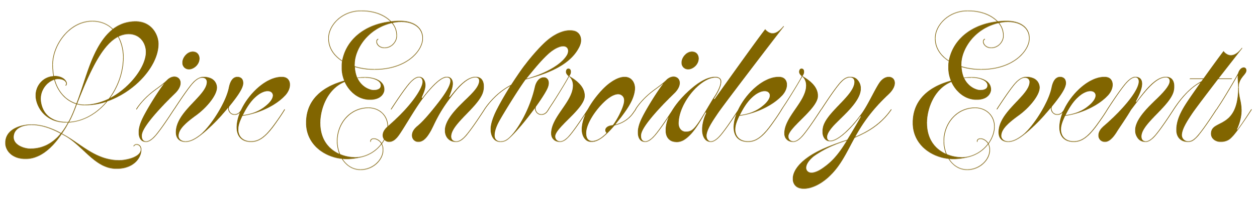 Live Embroidery Events