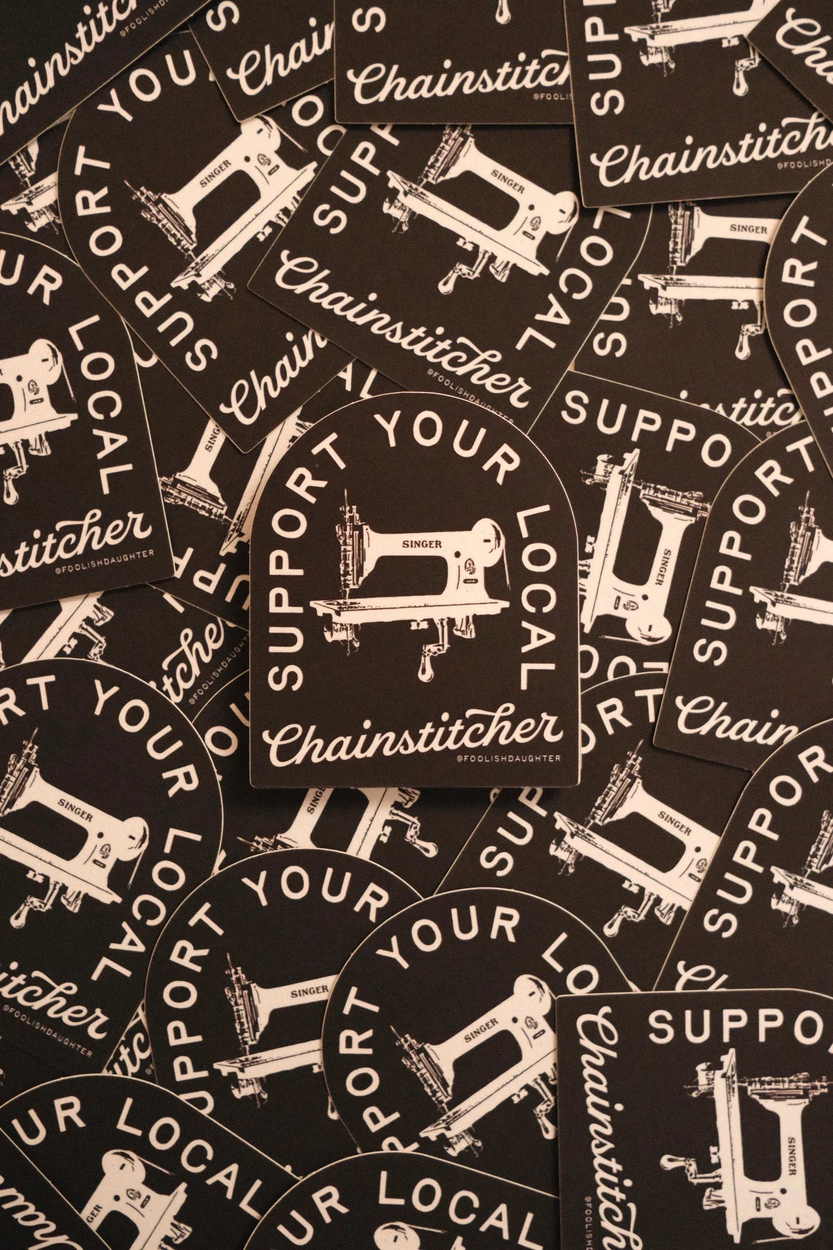 Support Your Local Chainstitcher Sticker