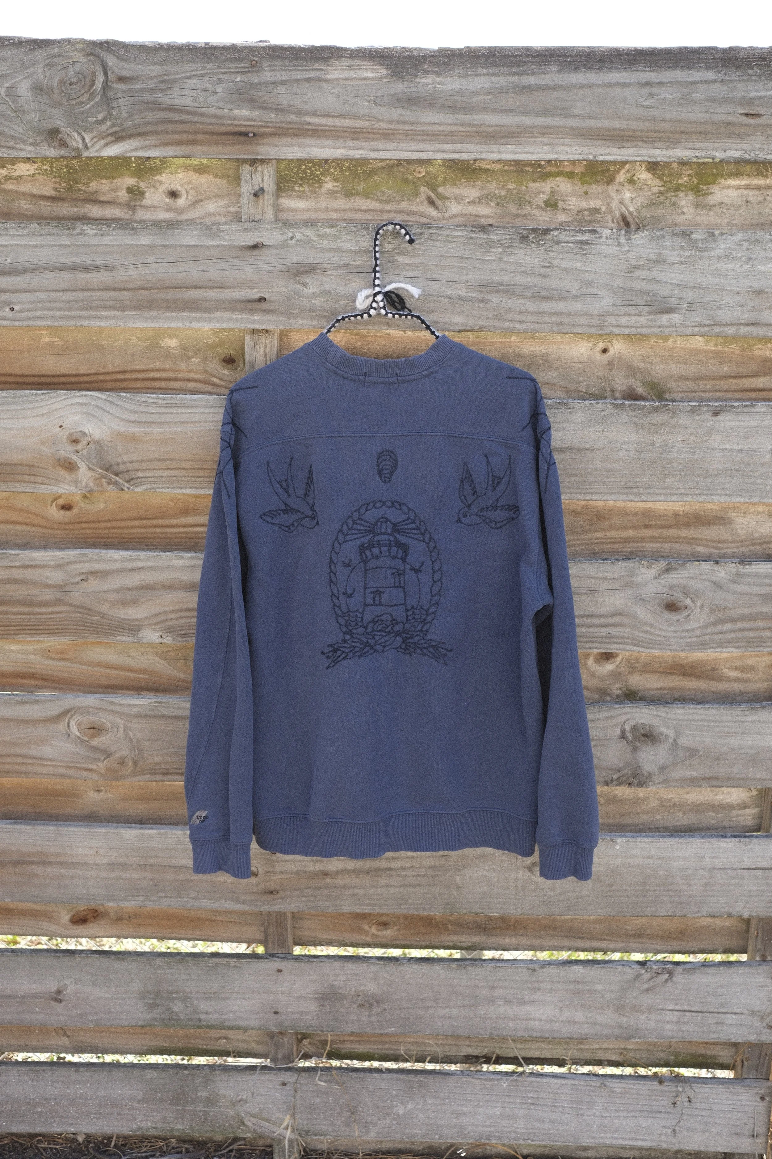 Chainstitch Tattoo Sweatshirt [#2] - Navy