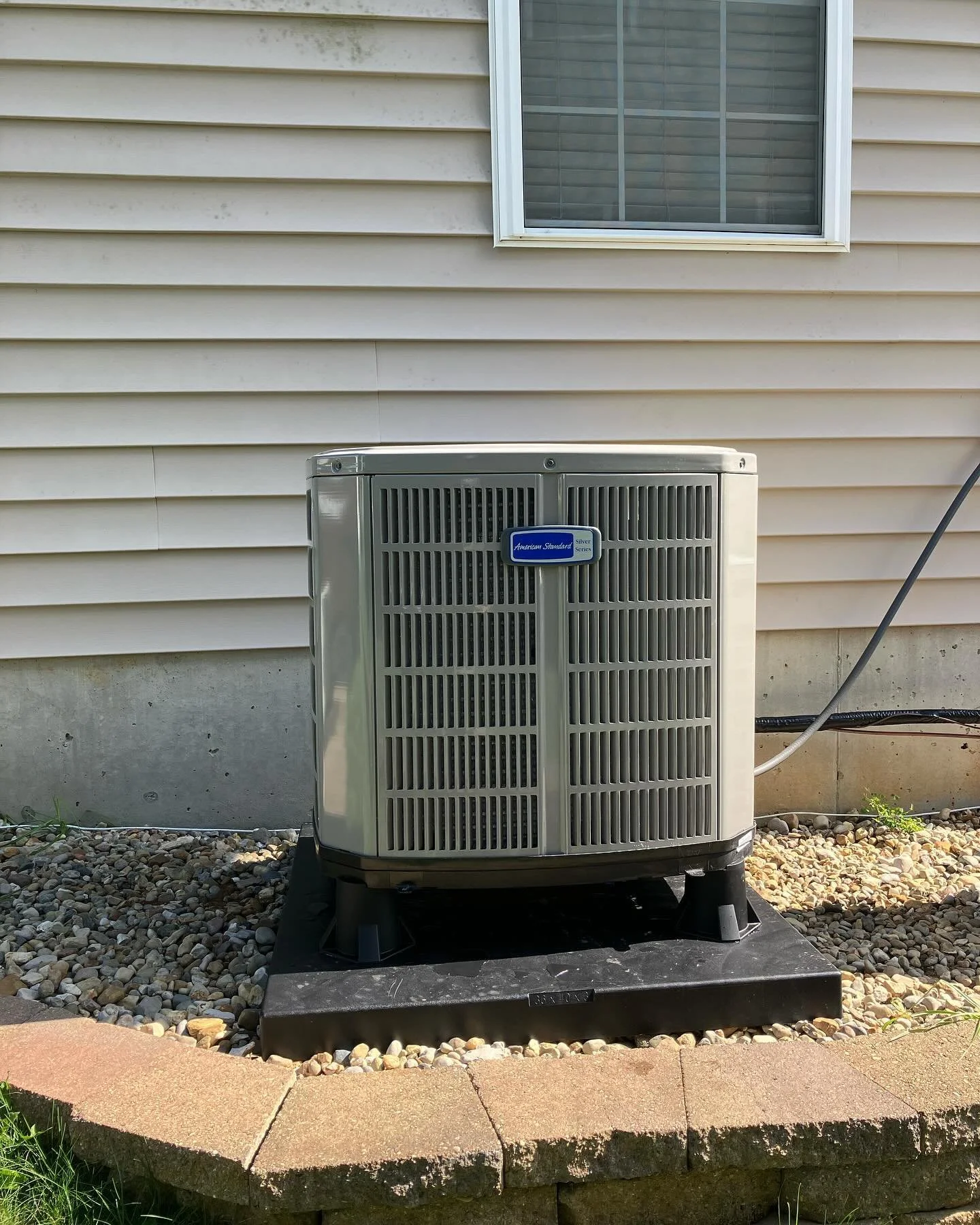 Just installed @americanstandard_hvac Silver Heat Pump for a customer in Bloomington. When paired with the right indoor unit, this affordable heat pump system qualifies for the new $2000 federal tax credit.