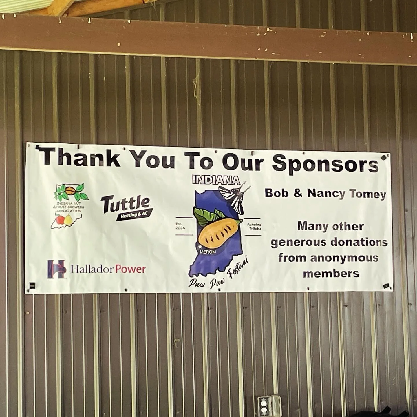 We were eager sponsors of the 2nd Indiana Pawpaw Festival this weekend in Merom. Thanks to Isaac Busby for organizing the great festival and for everyone who came by to support the local vendors and enjoy the beautiful weather.