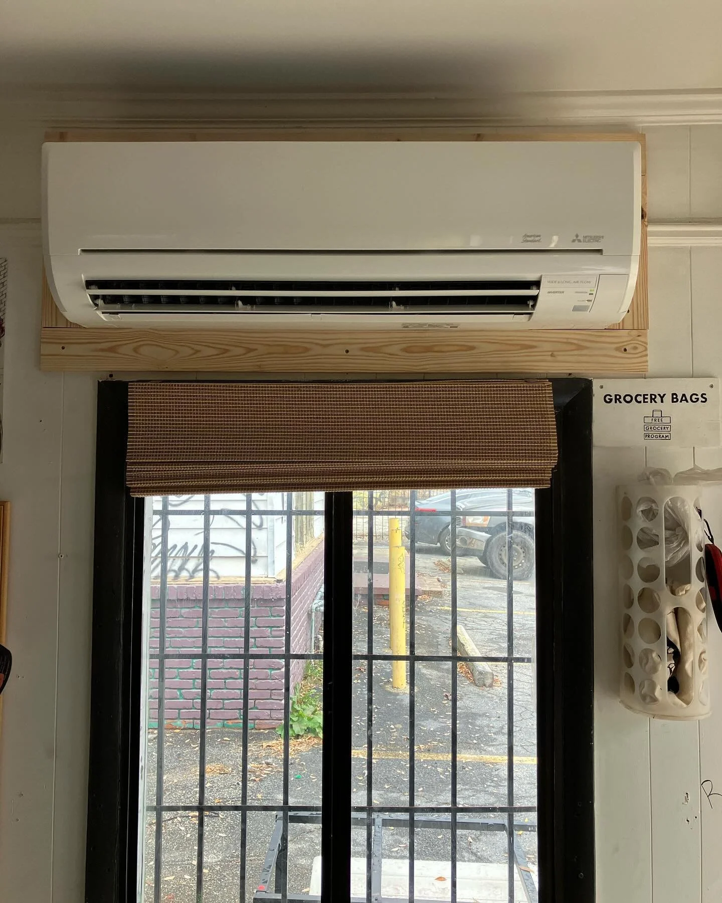 Every year we install a new HVAC system for a local charity, free of charge. This year we installed a new @mitsubishihvac heat pump system for a food pantry who recently had their outdoor unit stolen. Special thanks to @rectorseal for donating their 
