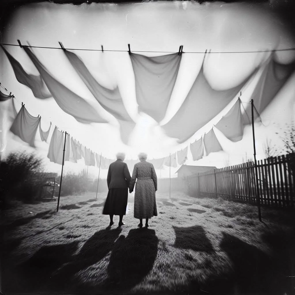 AI 2025 Editions by Timothy Archibald 🖤
Black Friday Sale

&ldquo;Forever, 1946&ndash;1948&rdquo;
Fine art print &bull; 9 x 9 on 11 x 14
$250 &bull; Free U.S. Shipping

A vision pulled from the in-between&mdash; part invented, part remembered, part 