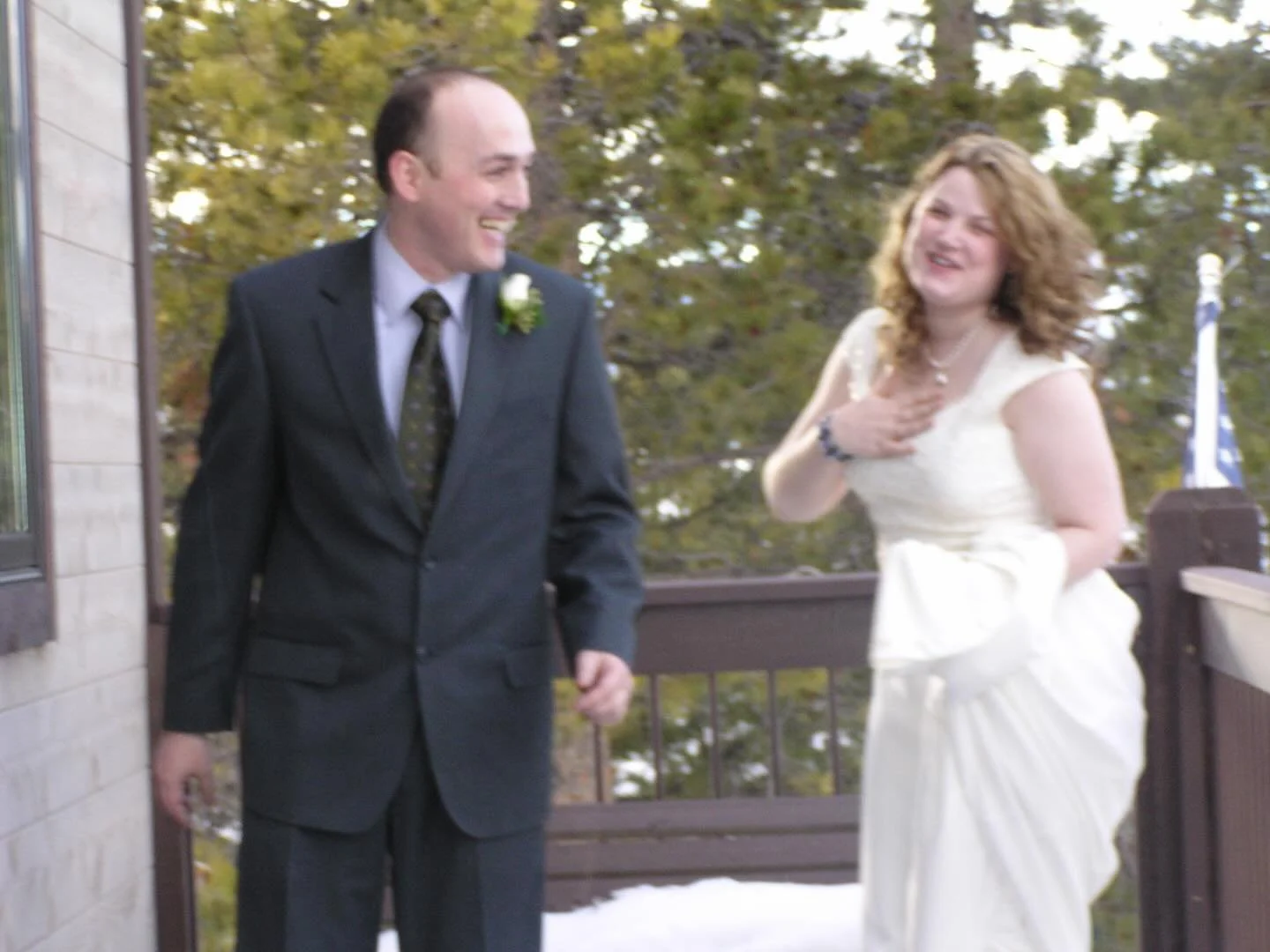 20 years ago today.
A blurry photo, fitting for a day that lives in both joy and grief.

This year, I&rsquo;ve come back to my parents&rsquo; home &mdash;
to mark an anniversary that hasn&rsquo;t been an anniversary for 3&frac12; years.

In this phot