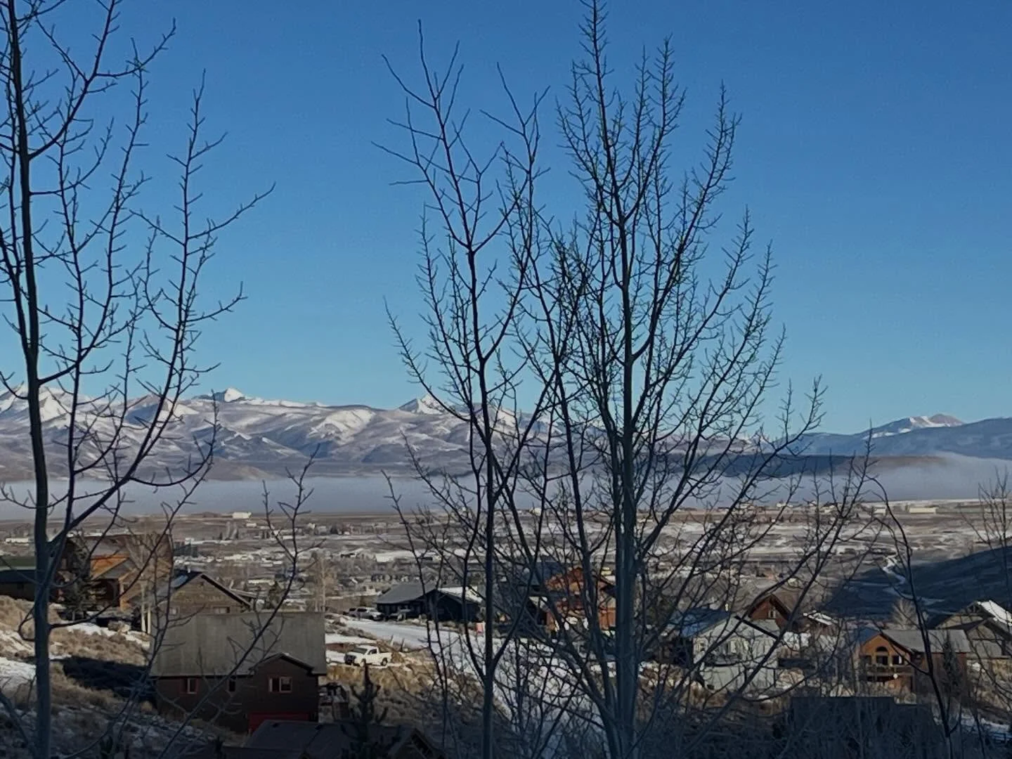Fog on the Colorado River, December 31. Granby, Colorado.