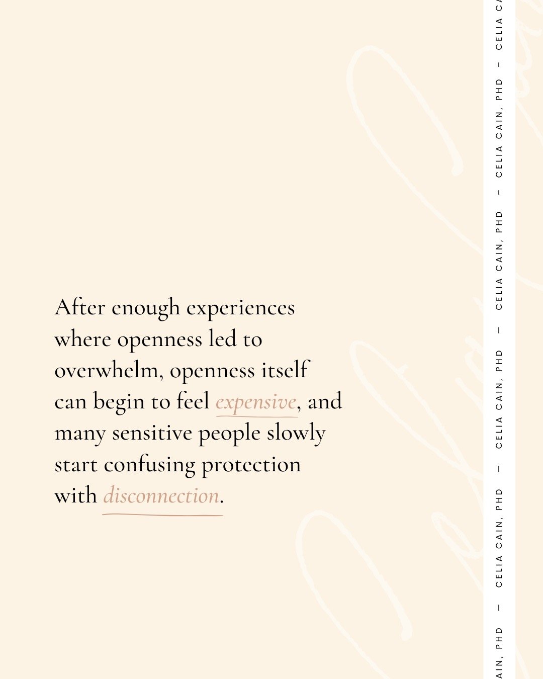 Sometimes exhaustion has less to do with the interaction itself and more to do with the fact that your nervous system never fully disengaged from it afterward.
I wrote today about energy vampires, emotional overexposure, armor, discernment, and why s