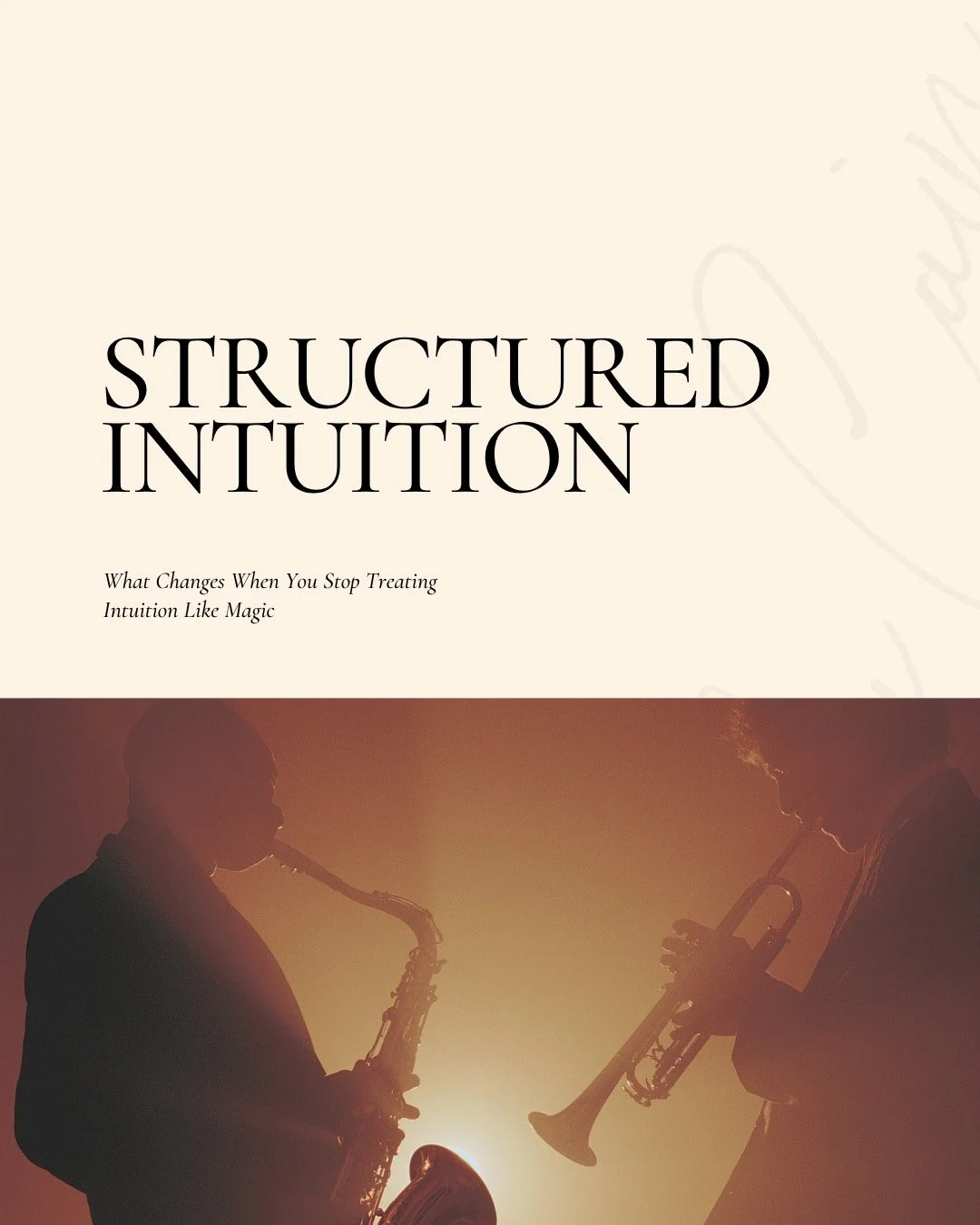 What if intuition is closer to improvisation than prophecy?
Today&rsquo;s essay explores intuition through jazz improvisation, embodiment, discernment, music training, ethnomusicology, and perception &mdash; not as magical certainty, but as something
