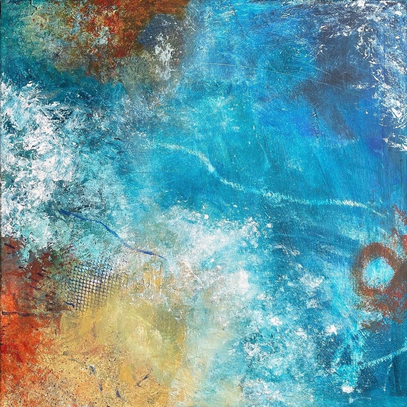 Abstract Sea painting