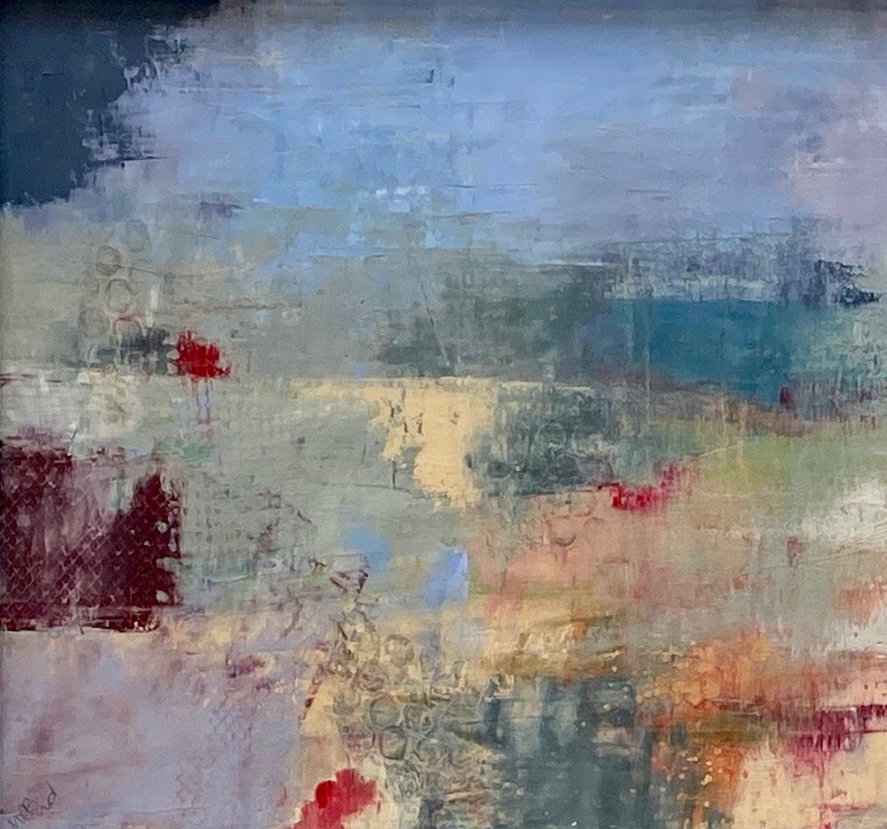 Abstract landscape painting