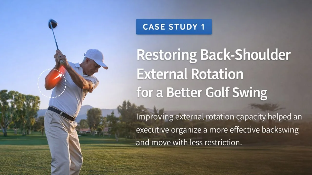 Golf Mobility Case Study: How Improving Trail Shoulder External Rotation Supported a Better Swing