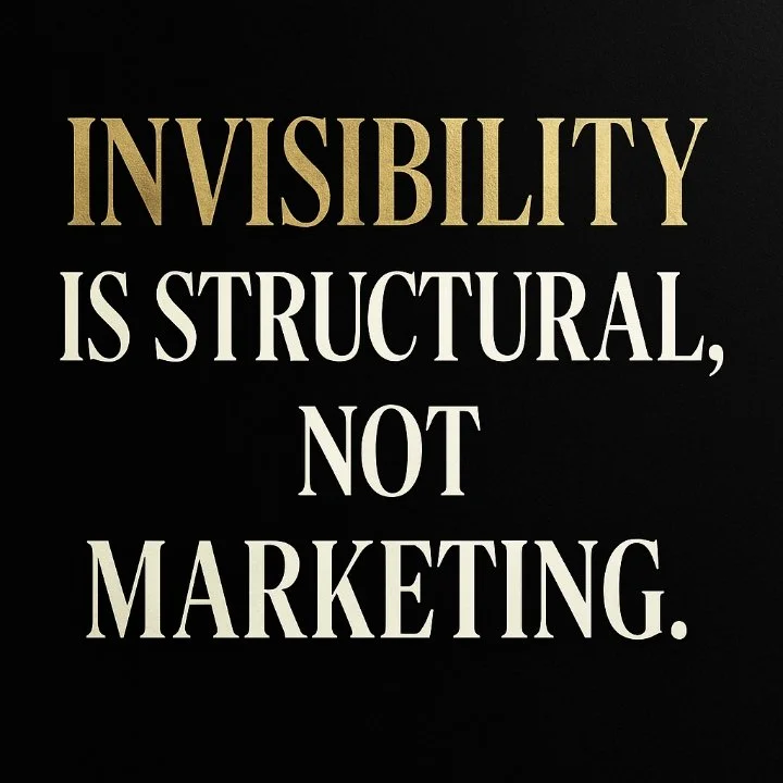 Invisibility Is Structural, Not Marketing