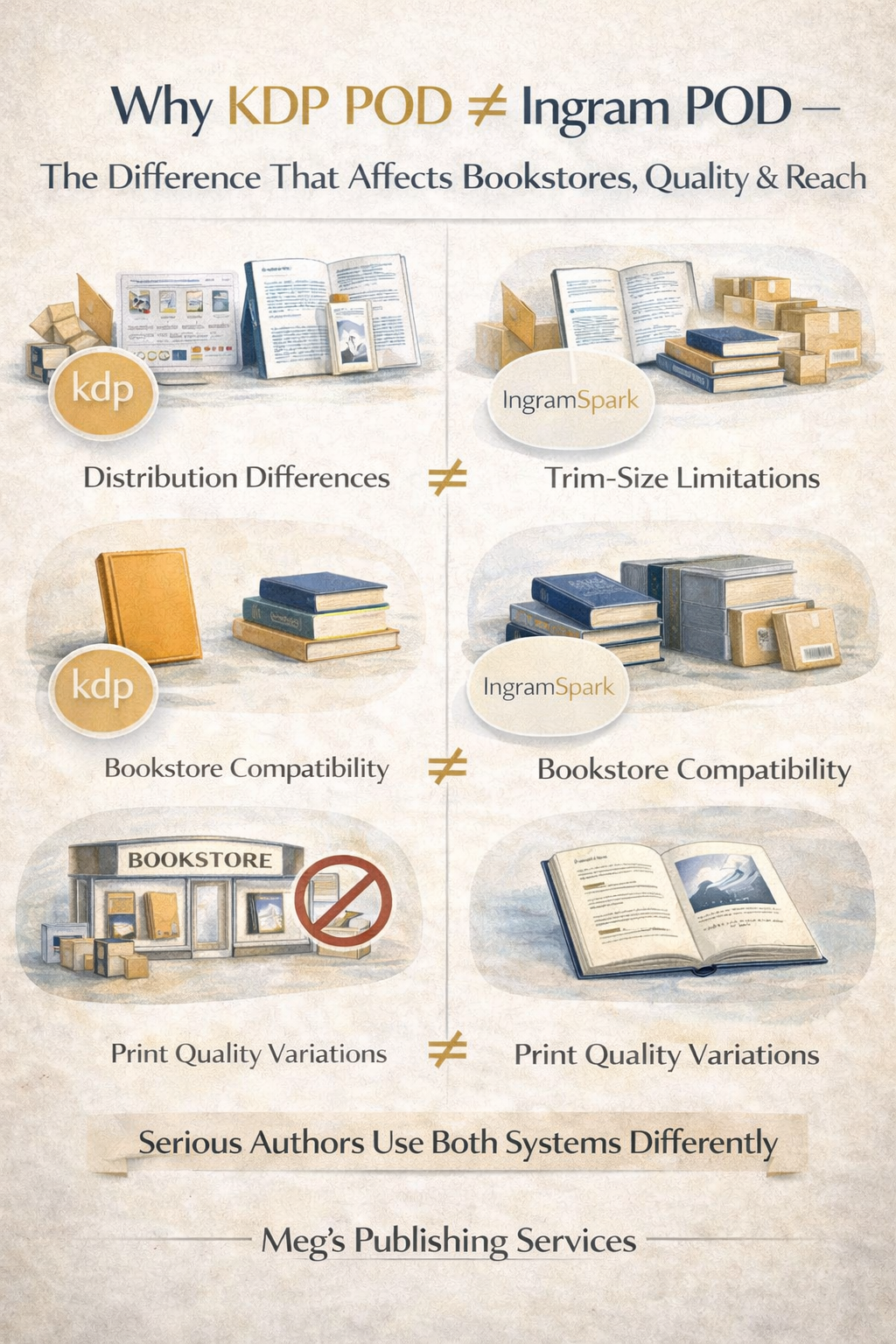 Why KDP POD and Ingram POD Are Not the Same