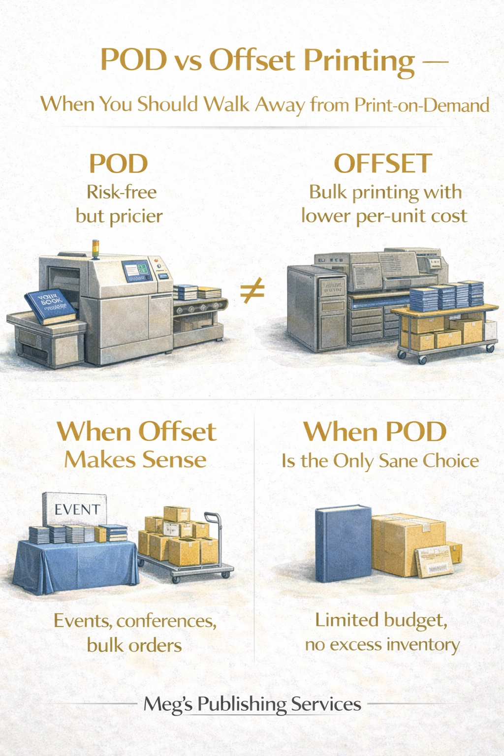 POD vs Offset Printing: When You Should Walk Away from Print-on-Demand