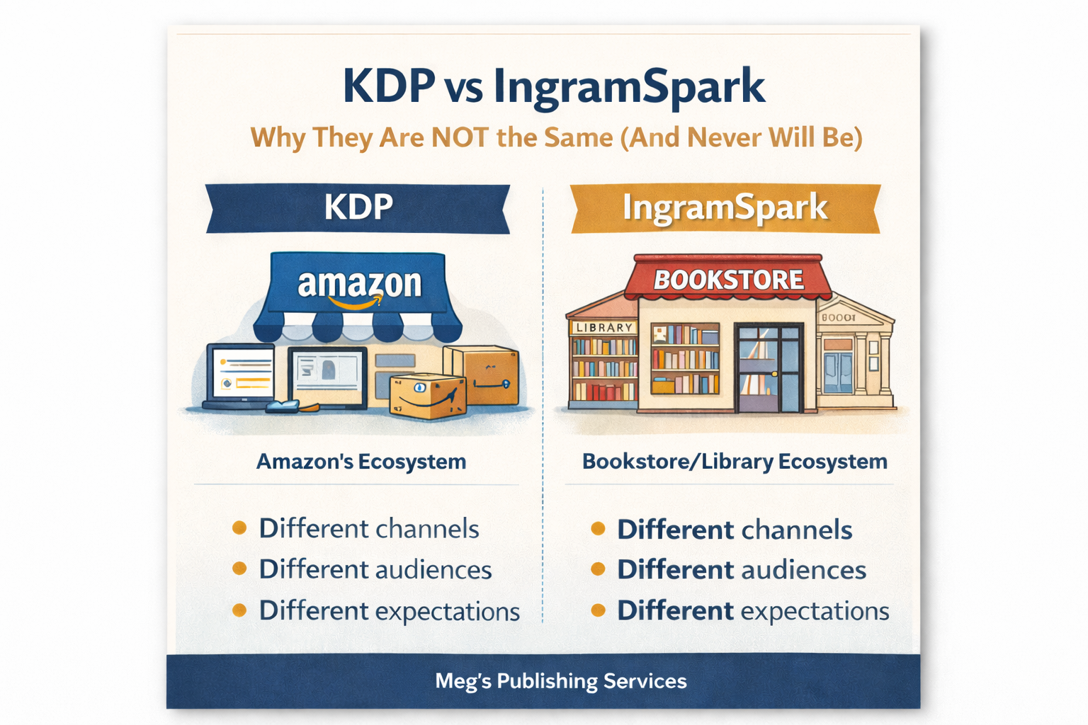 KDP vs IngramSpark: Why They Are Not the Same (And Never Will Be)