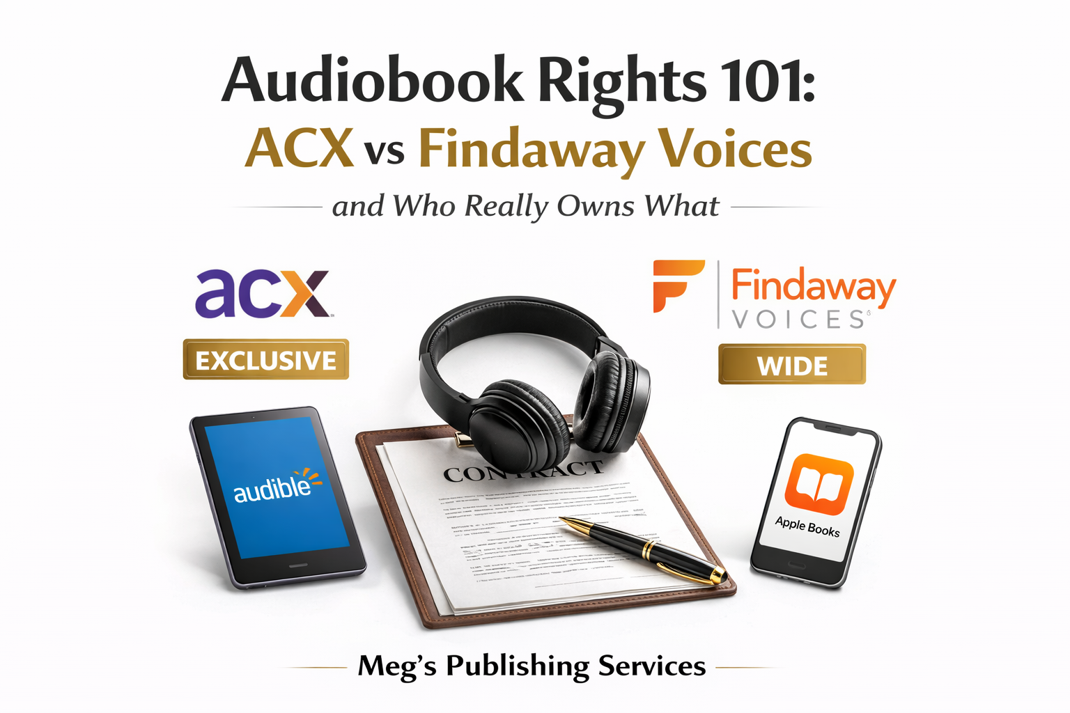 Audiobook Rights 101: ACX vs Findaway Voices and Who Really Owns What