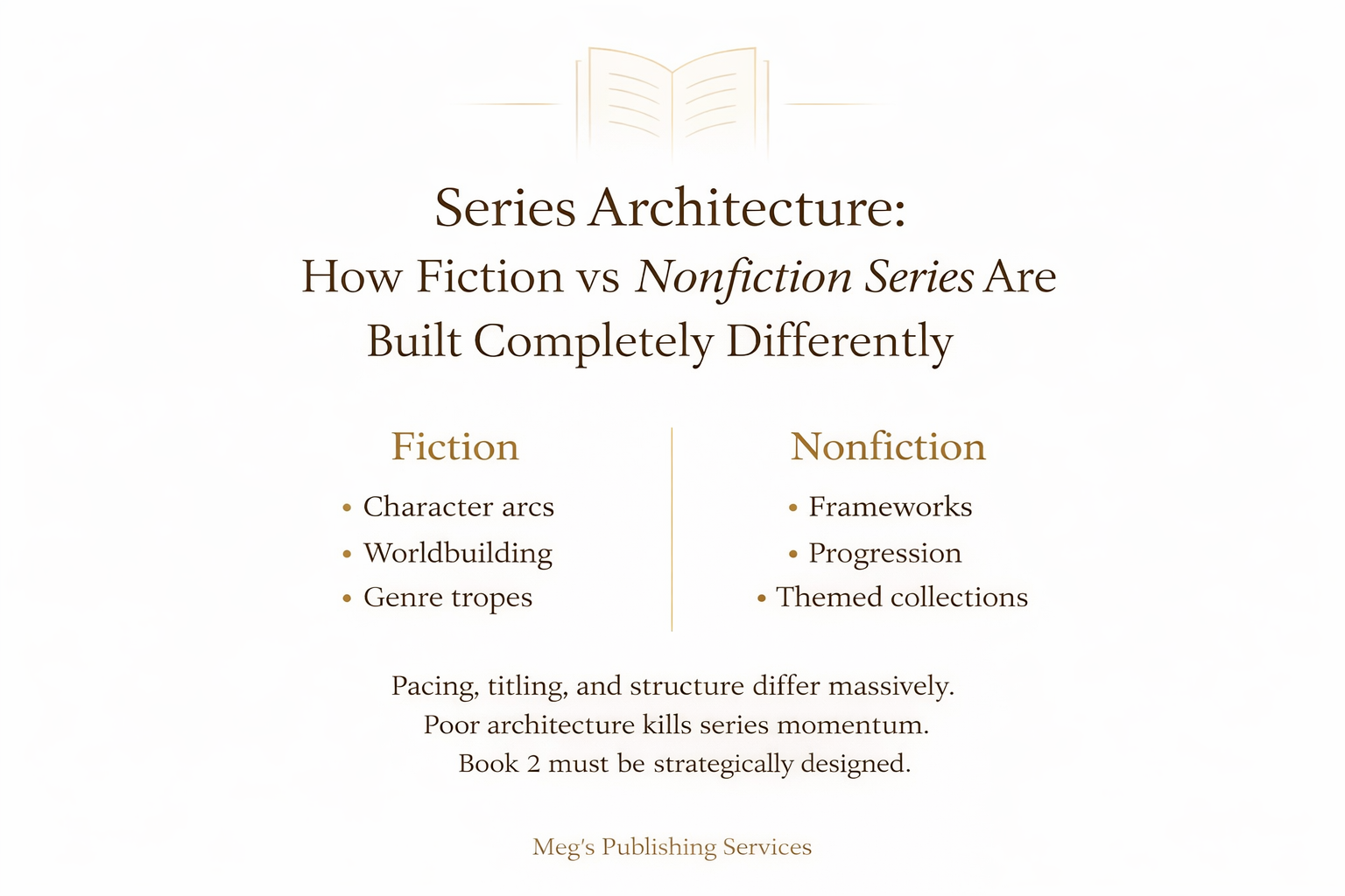 Series Architecture: How Fiction vs Nonfiction Series Are Built Completely Differently