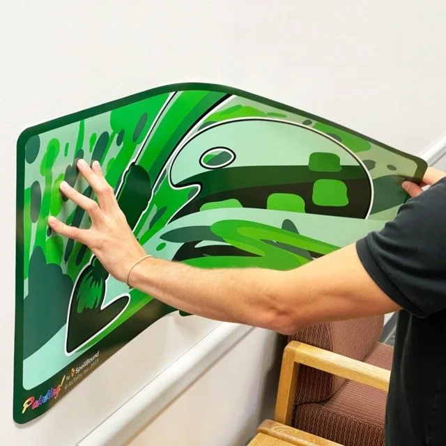 1. Attach Poster to Wall