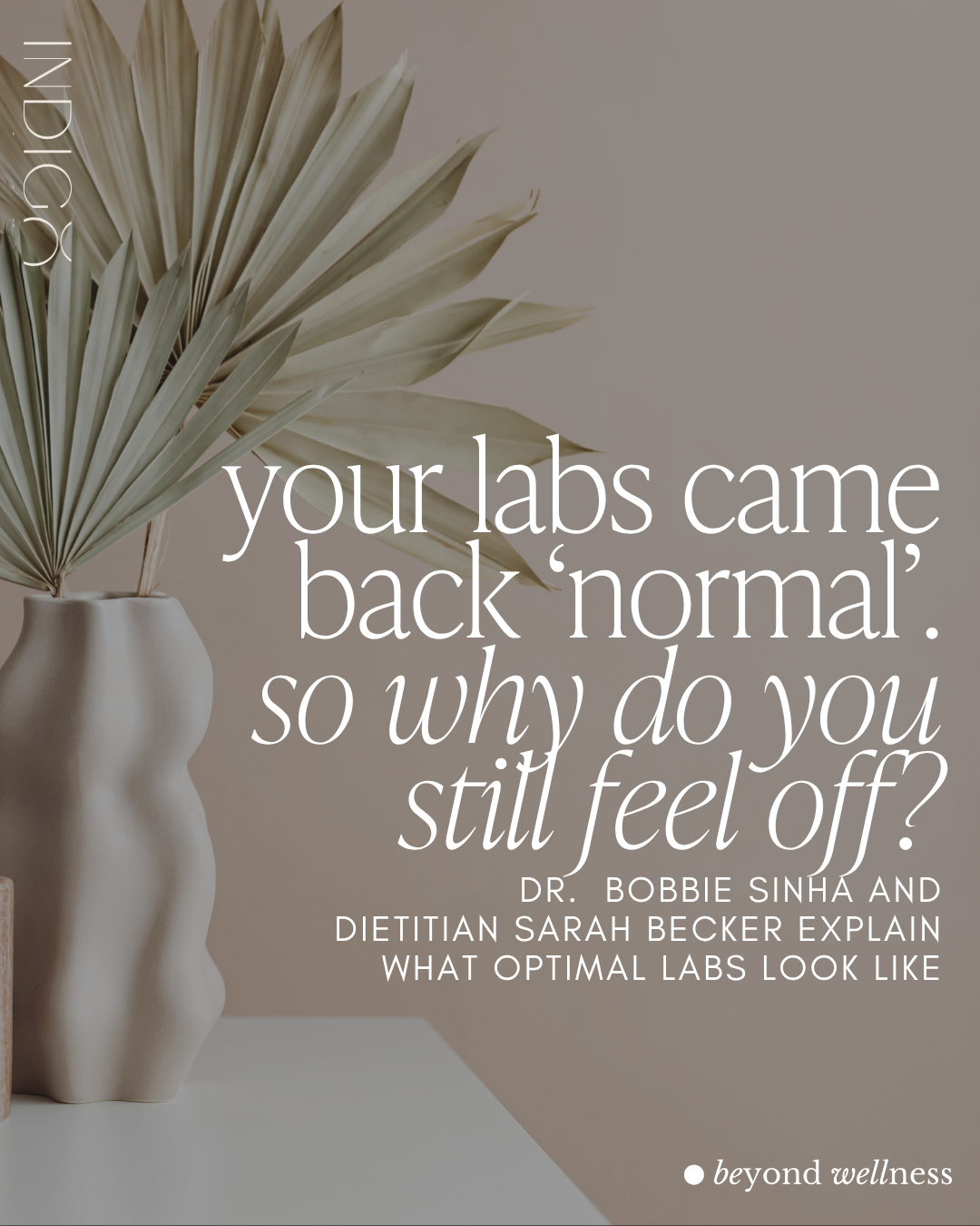 Your labs came back ‘normal.’ So why do you still feel off? | Indigo ...