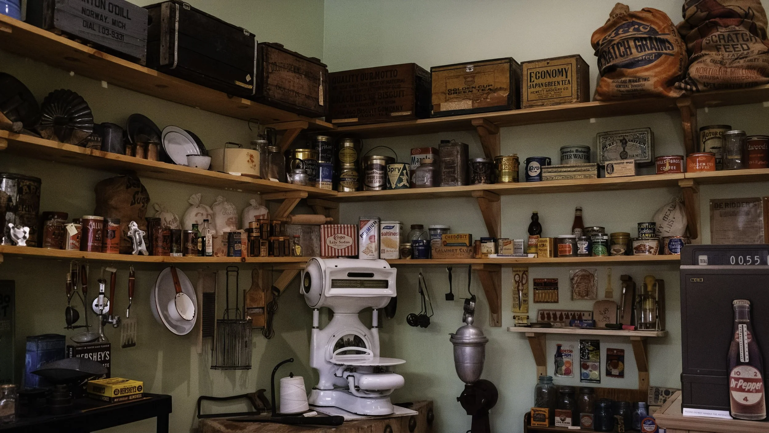 Jake Menghini Historical Museum general store exhibit