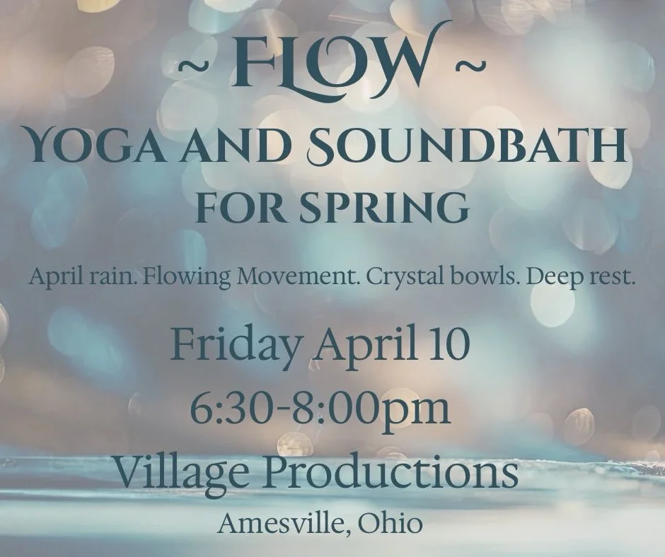 ✨April rain. Flowing Movement. Crystal bowls. Deep rest. ✨

Join us for Flow: A Spring Yoga &amp; Sound Bath on April 10 for a restorative journey of mindful movement and healing sound with Michelle Greenfield Yoga and Kojun of @sacredwavessoundheali