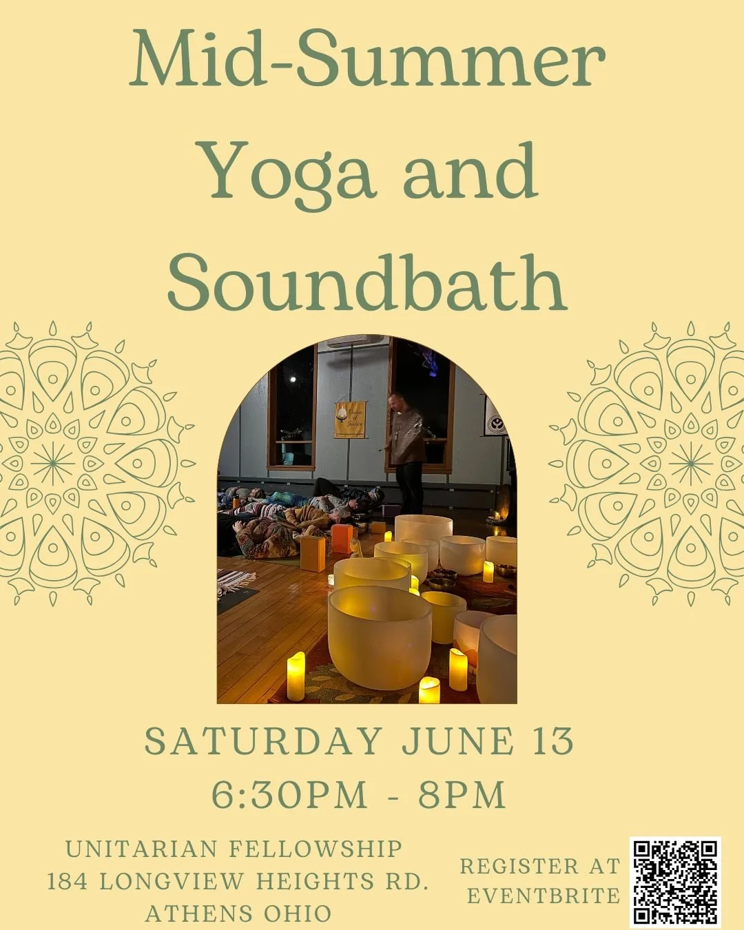 Hey friends! Summer is heating up and I know a lot of us are craving a real pause. ☀️

Kojun @sacredwavessoundhealing and I are hosting our monthly gentle yoga and sound bath &mdash; one of my favorite offerings to share. Crystal bowls, gongs, chimes