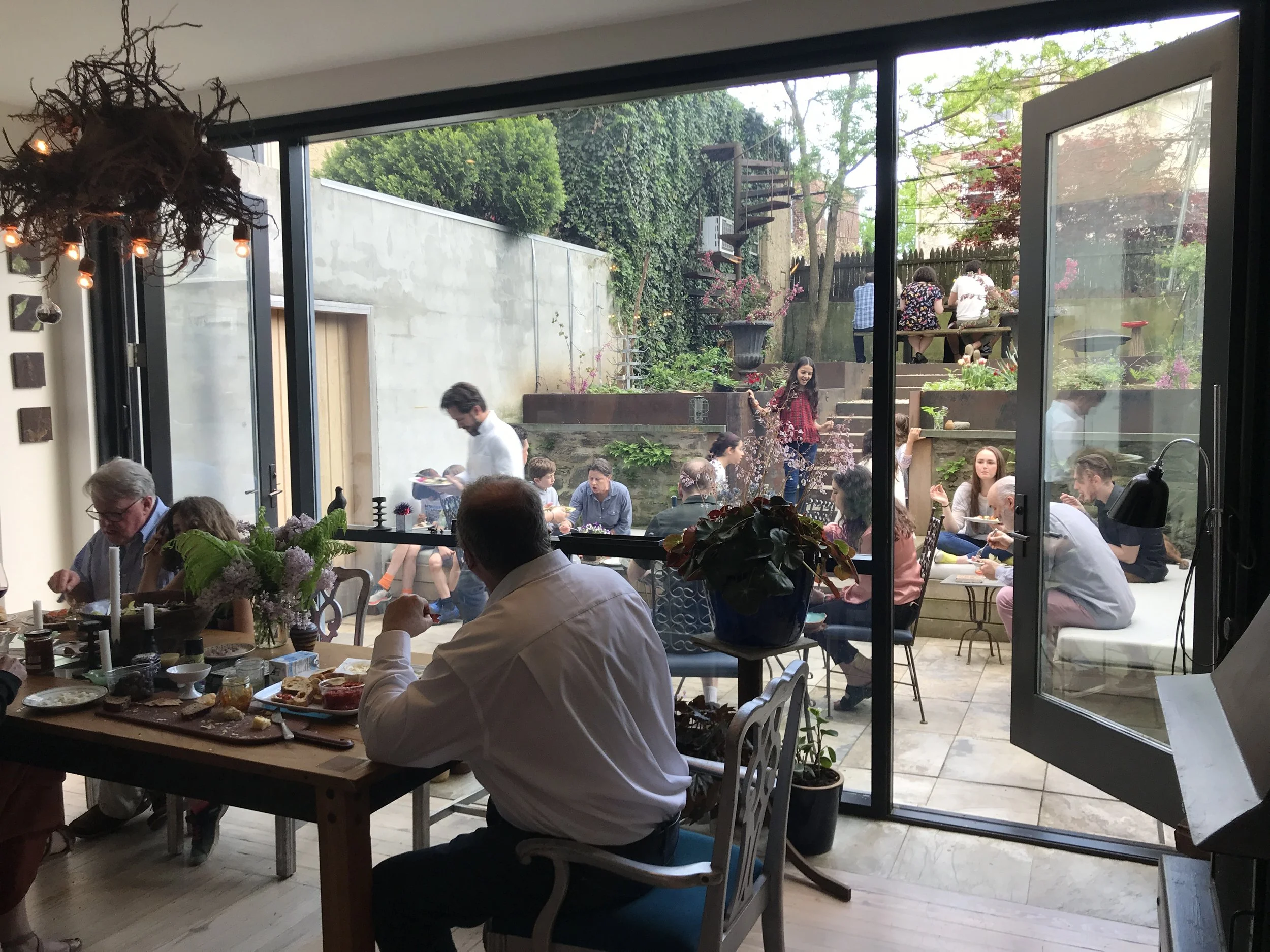 Party. View of the Rectory Garden from Kitchen .JPG