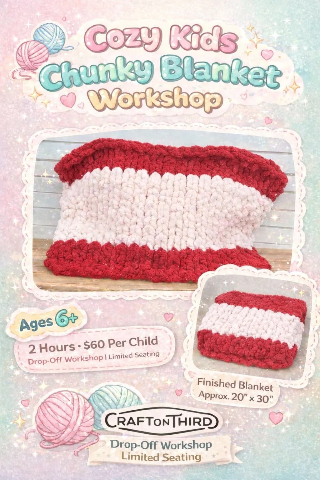 Cozy Kids Chunky Blanket Workshop