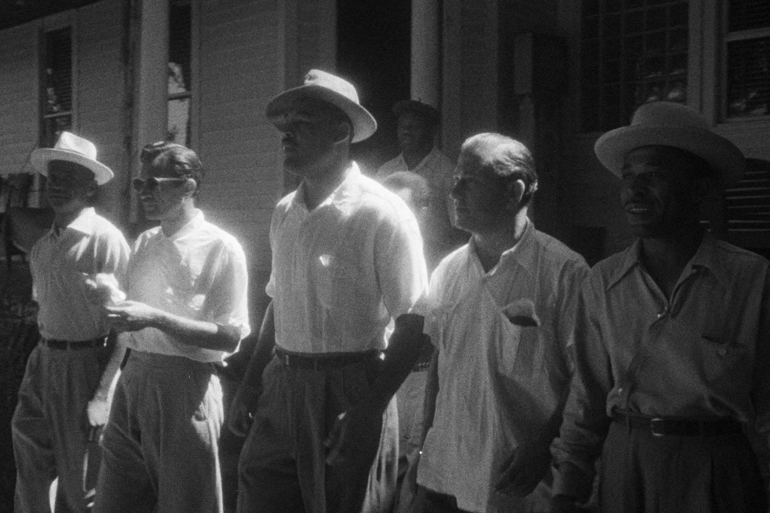 Image still from the short documentary film My Hands Purpose by Detroit based director John Sippel. Archival photo of Joe Louis Barrow who broke the color barrier in the PGA golf event. 